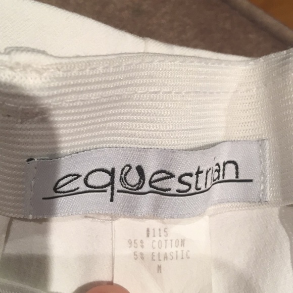 EQUESTRIAN White Legging Riding Pants Size M - Picture 2 of 5